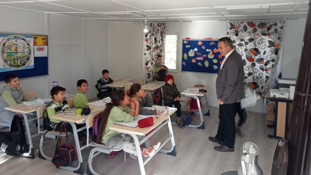 İlçe Milli Eğitim Müdür Vekili Ufuk DANACI köy okullarını ziyaret etti.